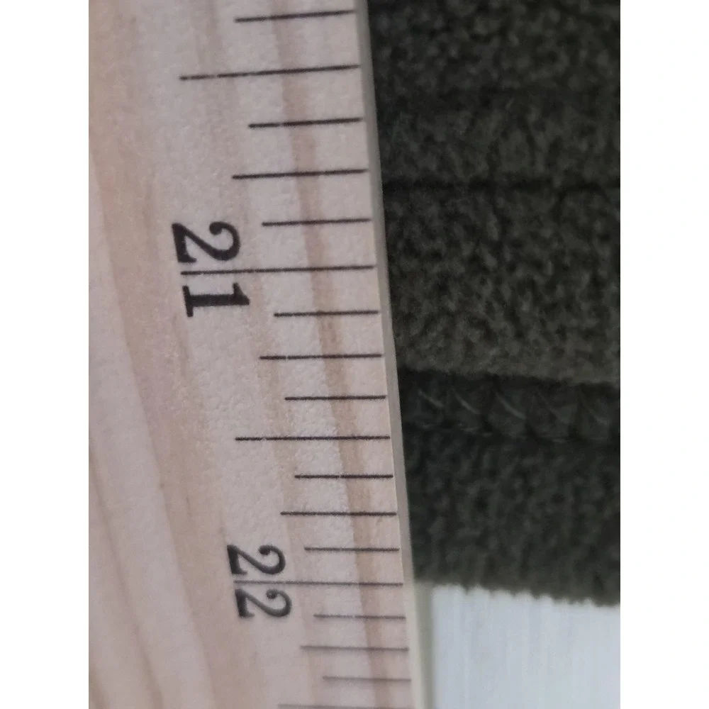 CAT Caterpillar Vest Youth Medium 10/12 Green Fleece Full Zip‎ Workwear Outdoor